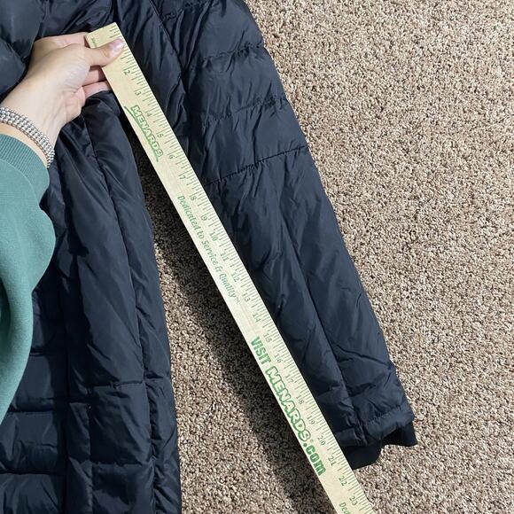 FXR Mountain Jacket Womens 6 Black Pink Fuze Long Down Hooded Winter Coat - Picture 9 of 10